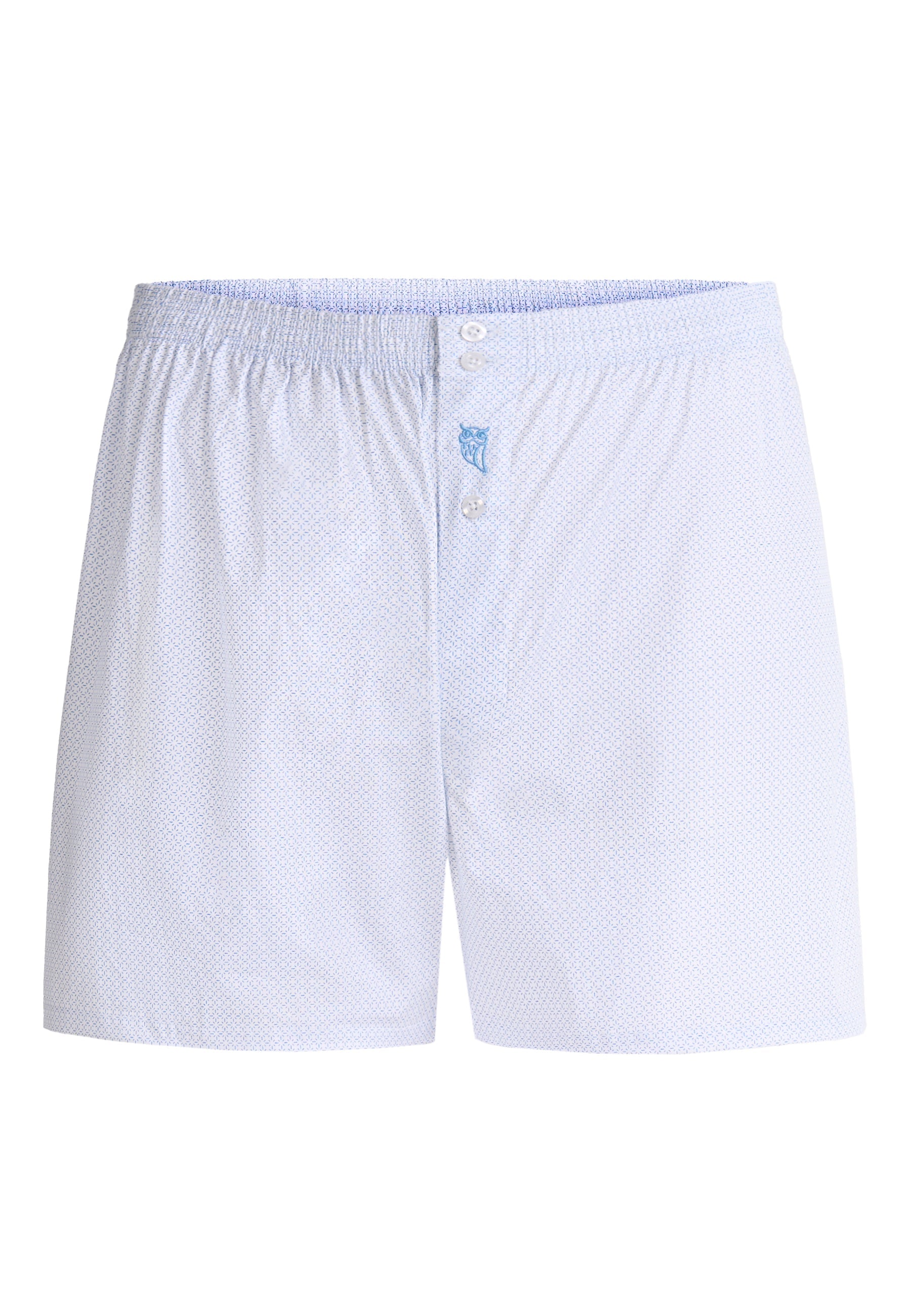 Calzoncillo Bóxer Hombre Algodón Tela Estampado - Celeste 6319_30