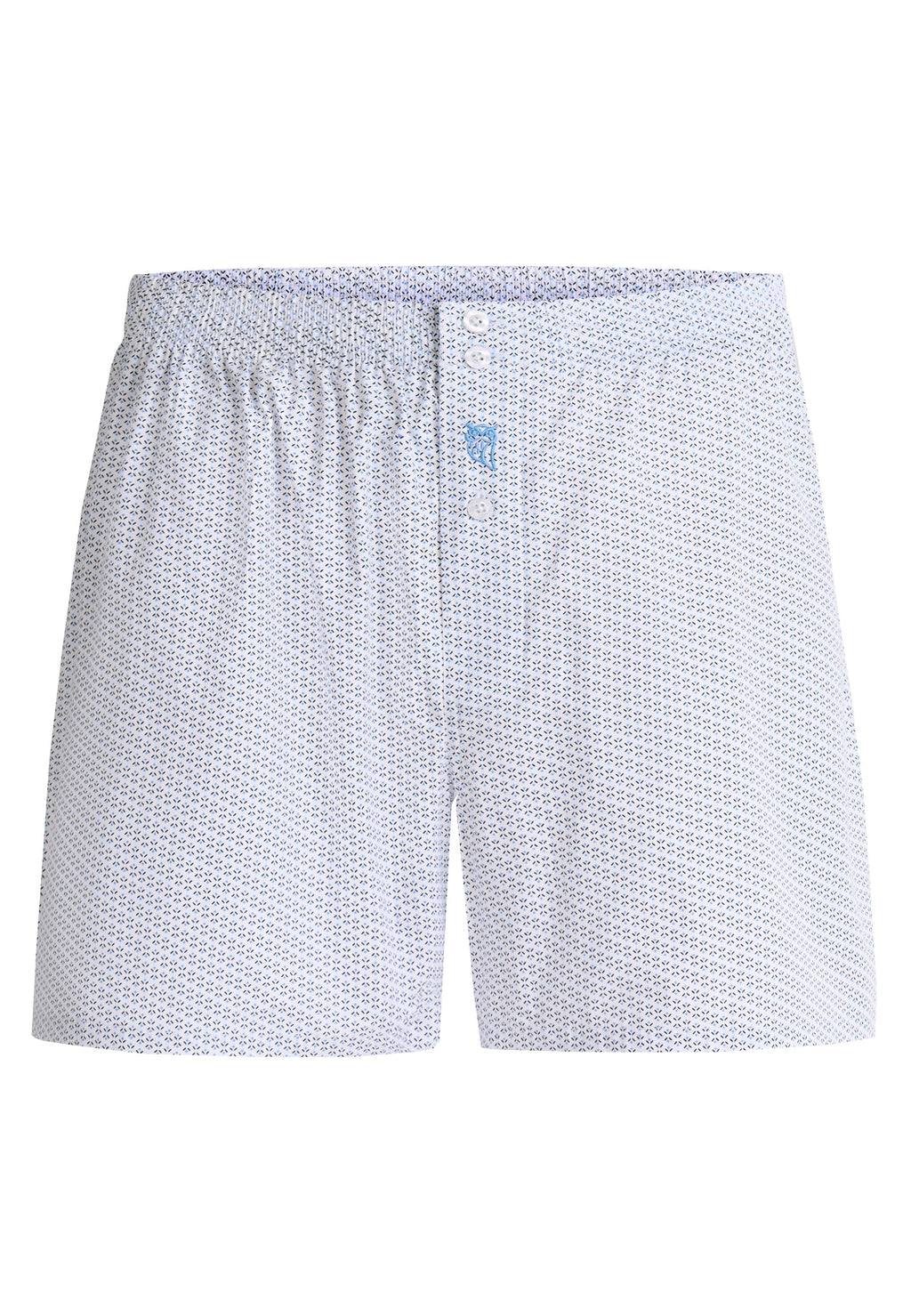 Calzoncillo Bóxer Hombre Algodón Tela Estampado - Celeste 6320_30