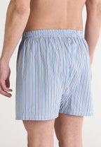 Calzoncillo Bóxer Hombre Algodón Tela Rayas - Celeste 6321_39
