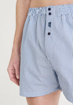 Calzoncillo Bóxer Hombre Algodón Tela Rayas - Celeste 6322_30