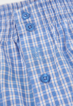 Calzoncillo Bóxer Hombre Algodón Tela Cuadros - Azul 6323_36