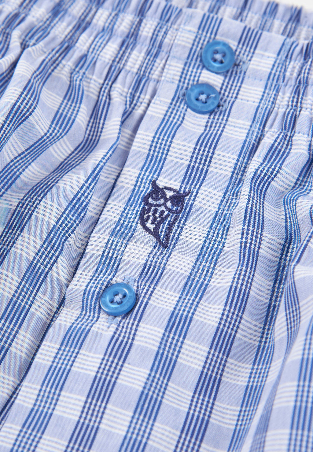 Calzoncillo Bóxer Hombre Algodón Tela Cuadros - Azul 6324_36