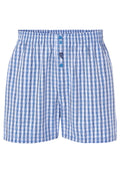Calzoncillo Bóxer Hombre Algodón Tela Cuadros - Azul 6324_36