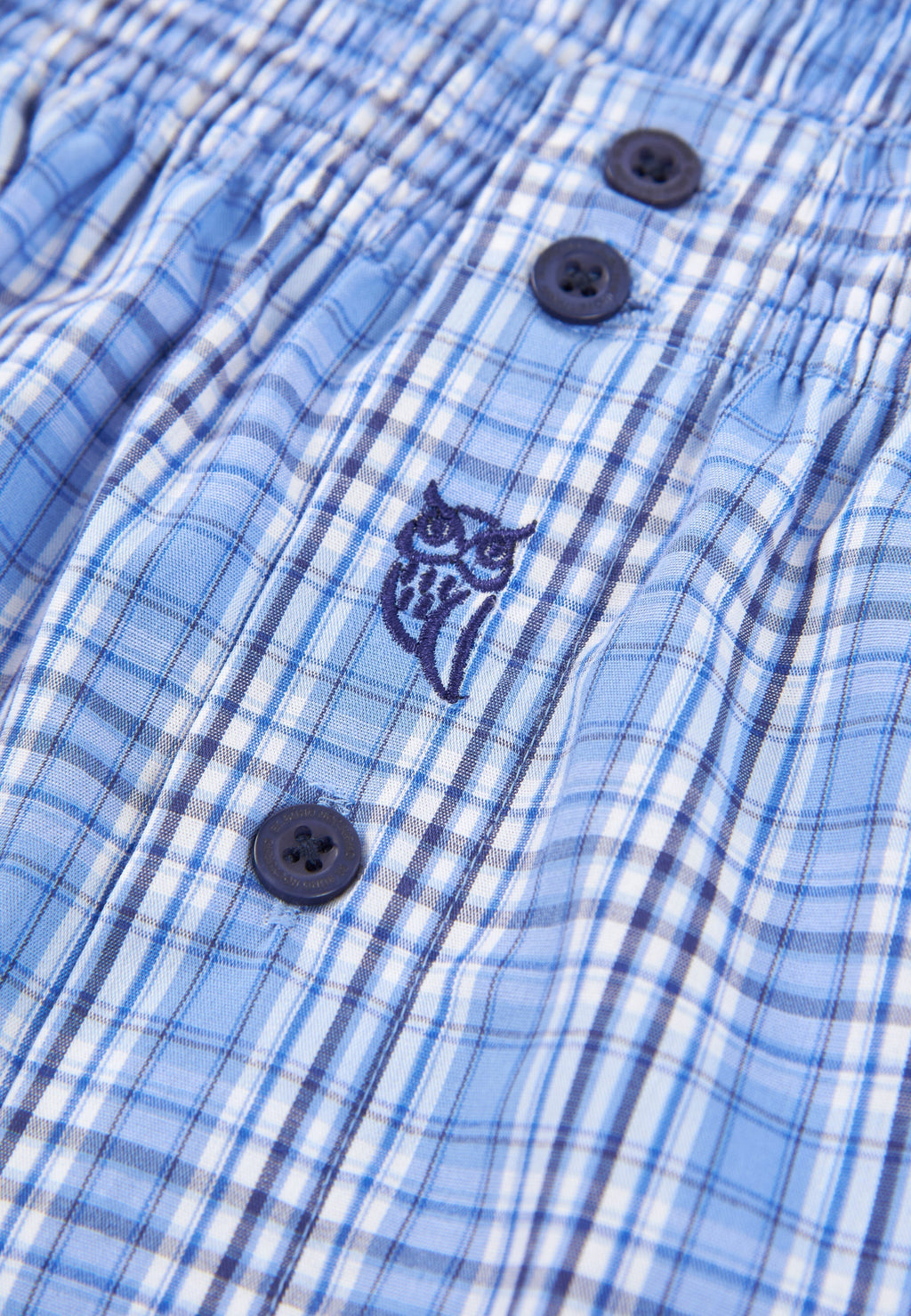 Calzoncillo Bóxer Hombre Algodón Tela Cuadros - Azul 6325_37