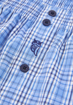 Calzoncillo Bóxer Hombre Algodón Tela Cuadros - Azul 6325_37