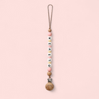 Kit Chupete Clásico Rosa pálido de Silicona + Chupetero con Nombre | Nenina & Co.
