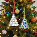 Adorno personalizado de béisbol y baloncesto con nombre para el árbol de Navidad Decoración navideña Regalo para niños amantes del deporte
