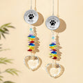 Atrapasol Personalizado Bola de Cristal de Amor Perro Gato con Huella para Colgar en la Ventana con Nombre Texto y Año Decoración para el Hogar Regalo de Simpatía en Memoria de la Pérdida de una Masco