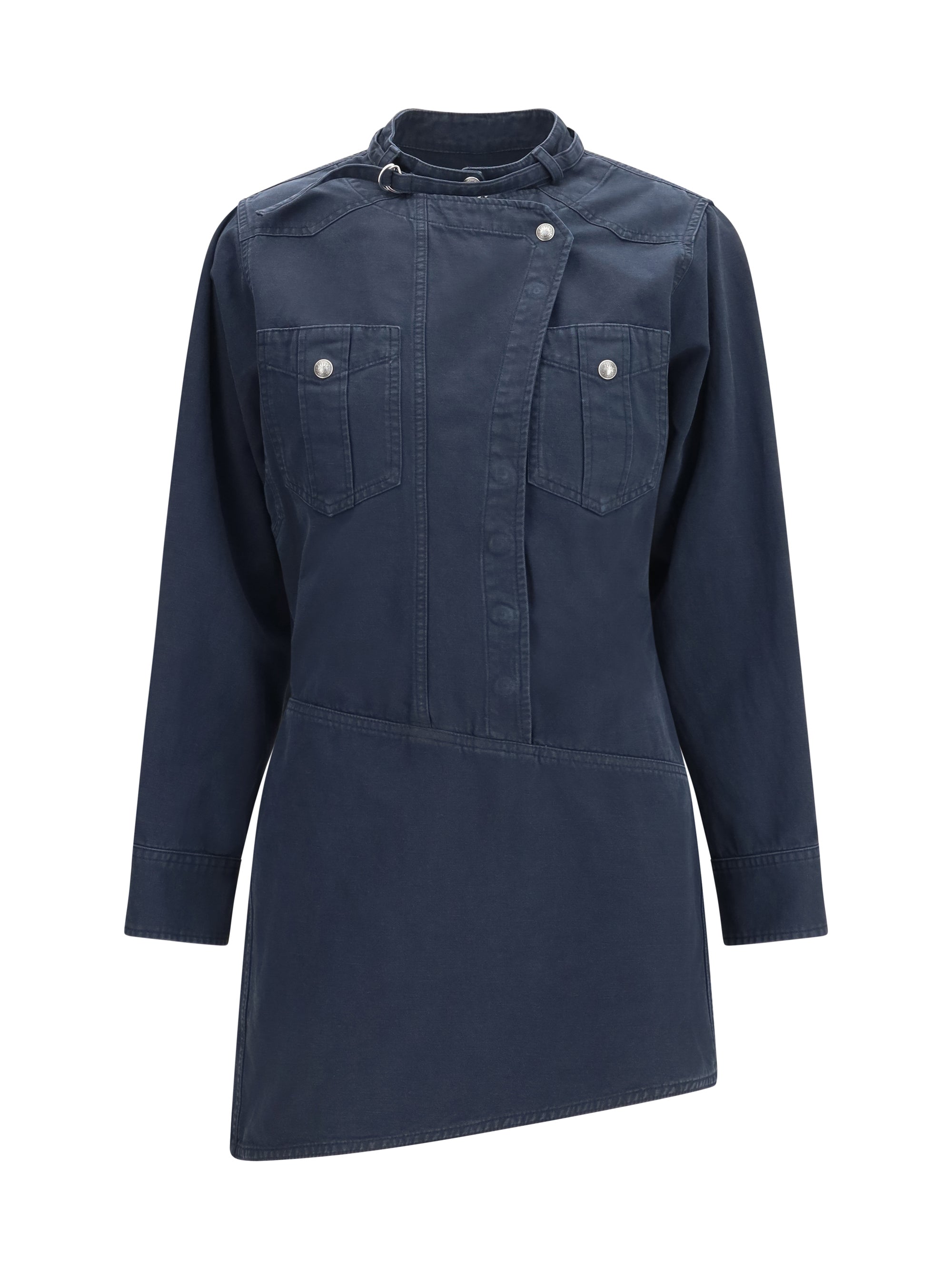 Marant Etoile Nouria Shirt Dress — Black