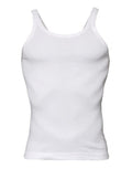 Men's Ivory Cotton Sleeveless Round Neck Tank T-Shirt Off White