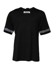 Men's Black #dgmillennials Cotton Crew Neck T-Shirt