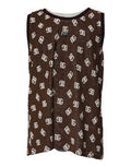 Men's Brown Logo Monogram Cotton Crew Neck T-Shirt Nylon