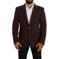 Men's Purple Cotton Blazer Clothing