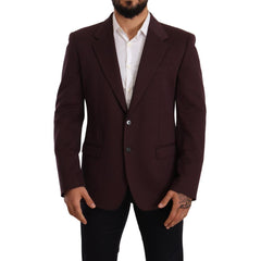 Men's Purple Cotton Blazer Clothing