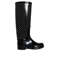 Women's Black Rubber Rain Boots