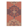 Southwestern Terracotta Geometric Accent Rug