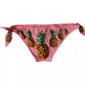 Women's Pink Pineapple Swimsuit Bikini Bottom Swimwear Nylon Elastane Clothing