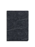 Etro Paisley Print Modal Cashmere Blend Scarf — Black