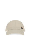 Fendi FXQ230B17M Multicolor Logo-Embroidered Baseball Cap — Beige
