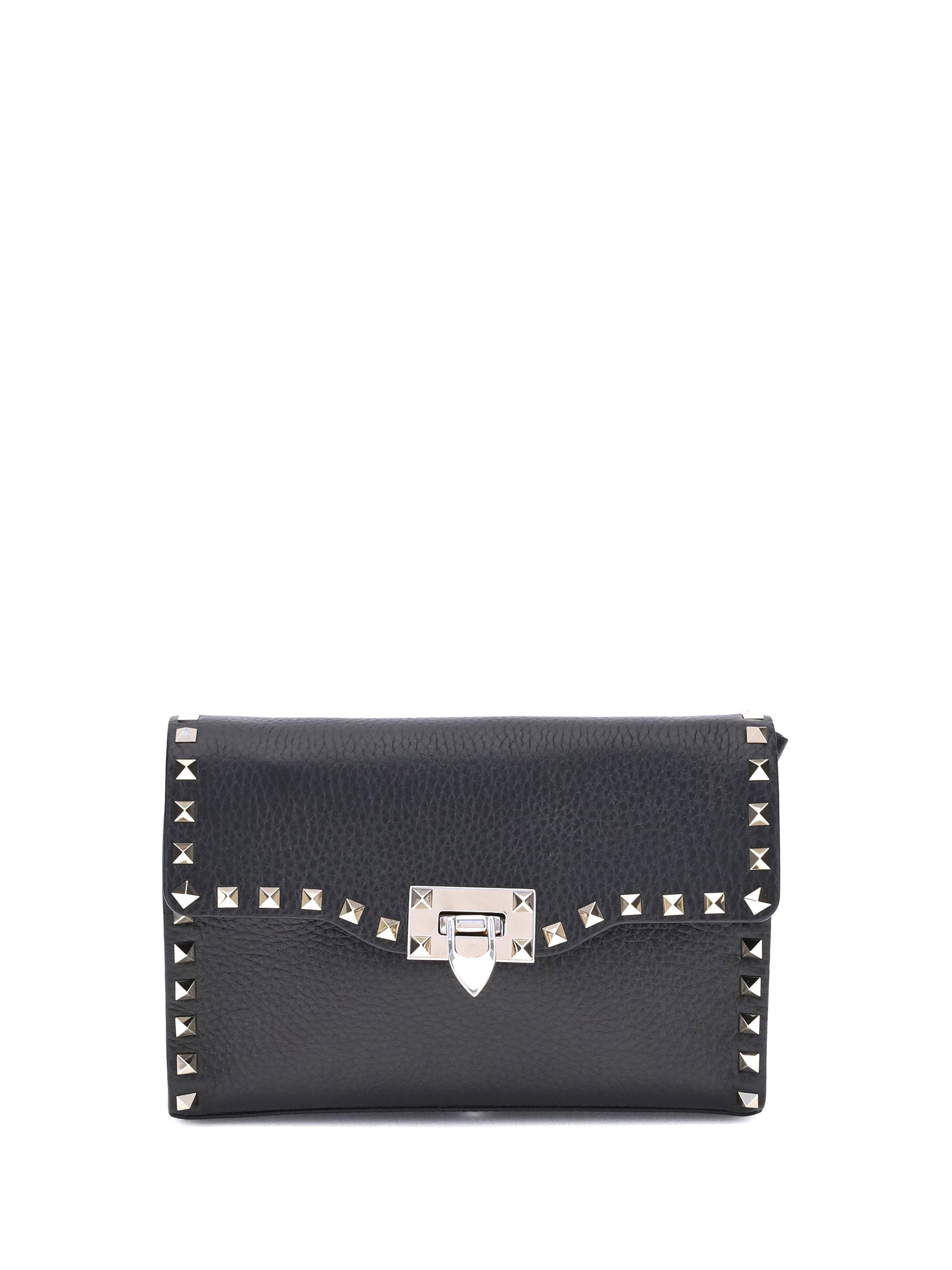 Valentino Garavani Rockstud Mini Shoulder Bag — Black