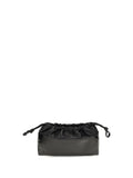 Pierre Hardy Leather Drawstring Clutch — Black