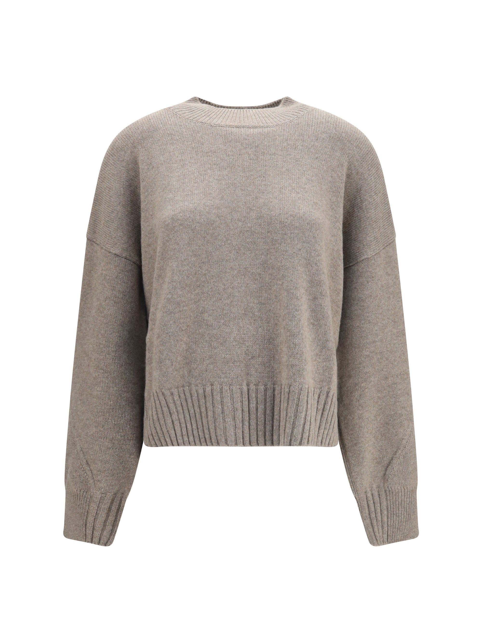 Malo Cashmere Crew Neck Sweater — Beige