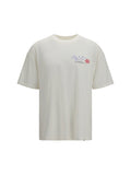 Represent Logo-Embroidered Graphic T-Shirt — White
