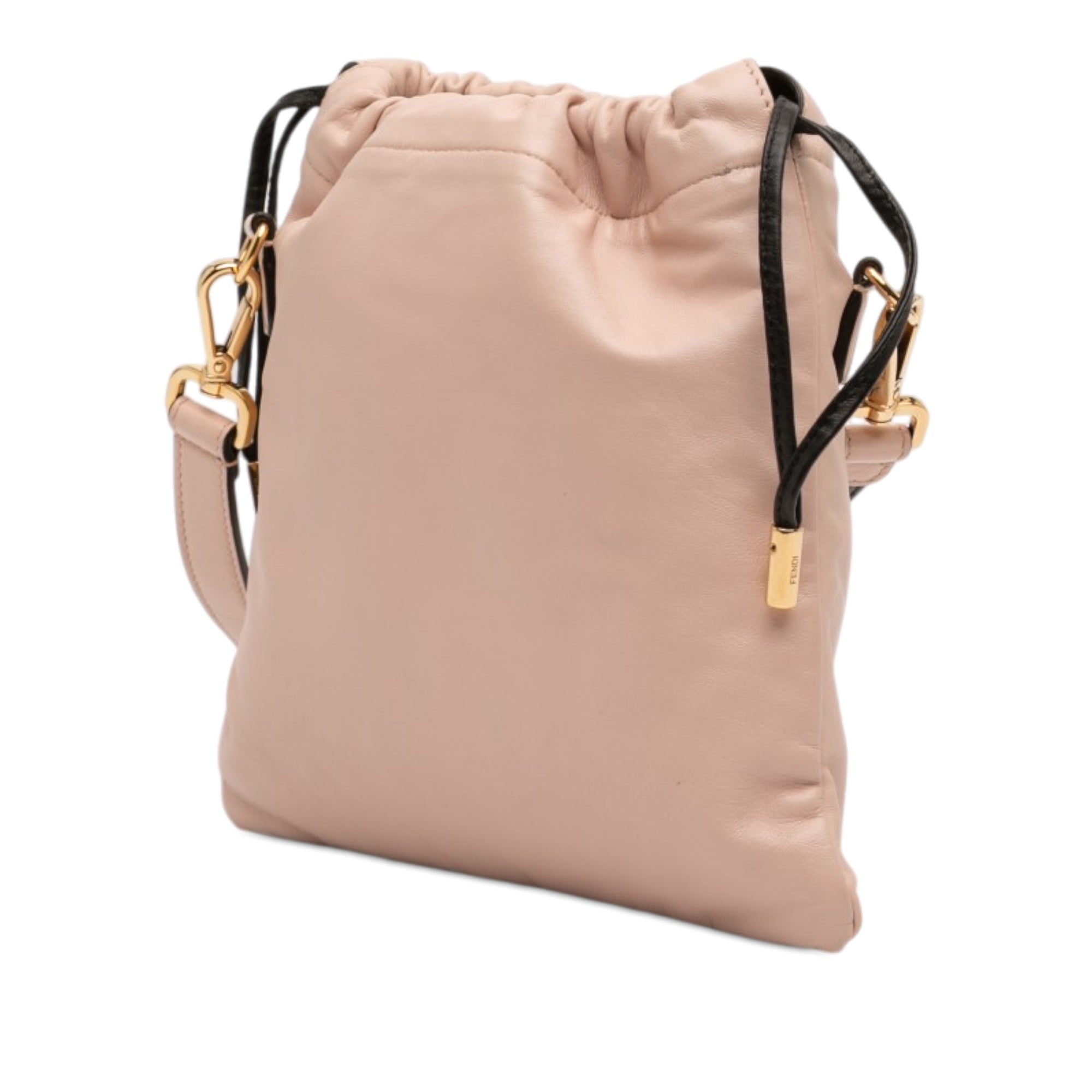 Small Calfskin Roma Drawstring Crossbody