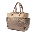 Large Quilted Coated Canvas Paris Biarritz Tote