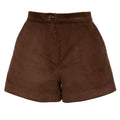 Velvet Shorts | Brown