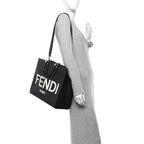 Fendi Vitello King Plexiglass Medium Fendi Sunshine Shopper Tote Black White