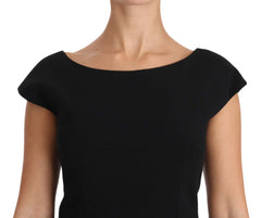 Women's Black Stretch Fit Flare Gown Maxi Acetate Clothing