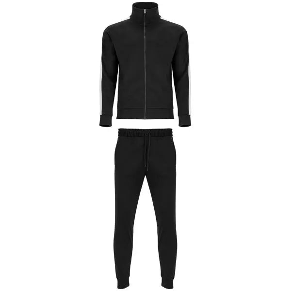 Chándal combinado de chaqueta y pantalón: Cuello alto con cubrecosturas interior a tono Vetonek