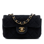 Extra Mini Rectangular Classic Suede Single Flap