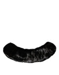 Women's Black Fur Shawl Neck Wrap Cover Collar Scarf Mink