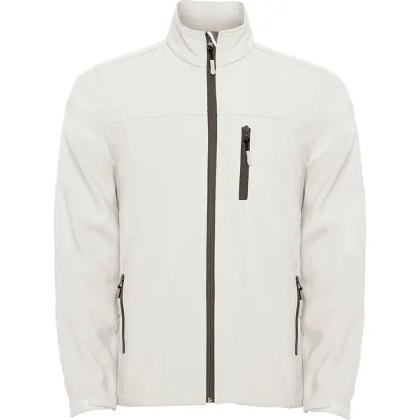 Softshell compuesto por 2 capas, con cremallera invertida efecto sellado, con protector de barbilla combinada y tirador Vetonek