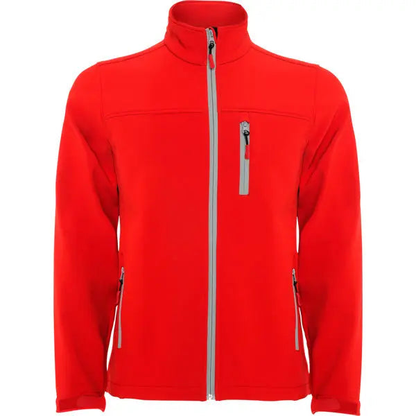 Softshell compuesto por 2 capas, con cremallera invertida efecto sellado, con protector de barbilla combinada y tirador Vetonek
