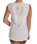 Women's White Silk I Love Italy Cami T-Shirt