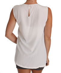 Women's White Silk I Love Italy Cami T-Shirt