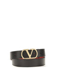 Valentino Garavani Reversible Vlogo Signature Belt — Black
