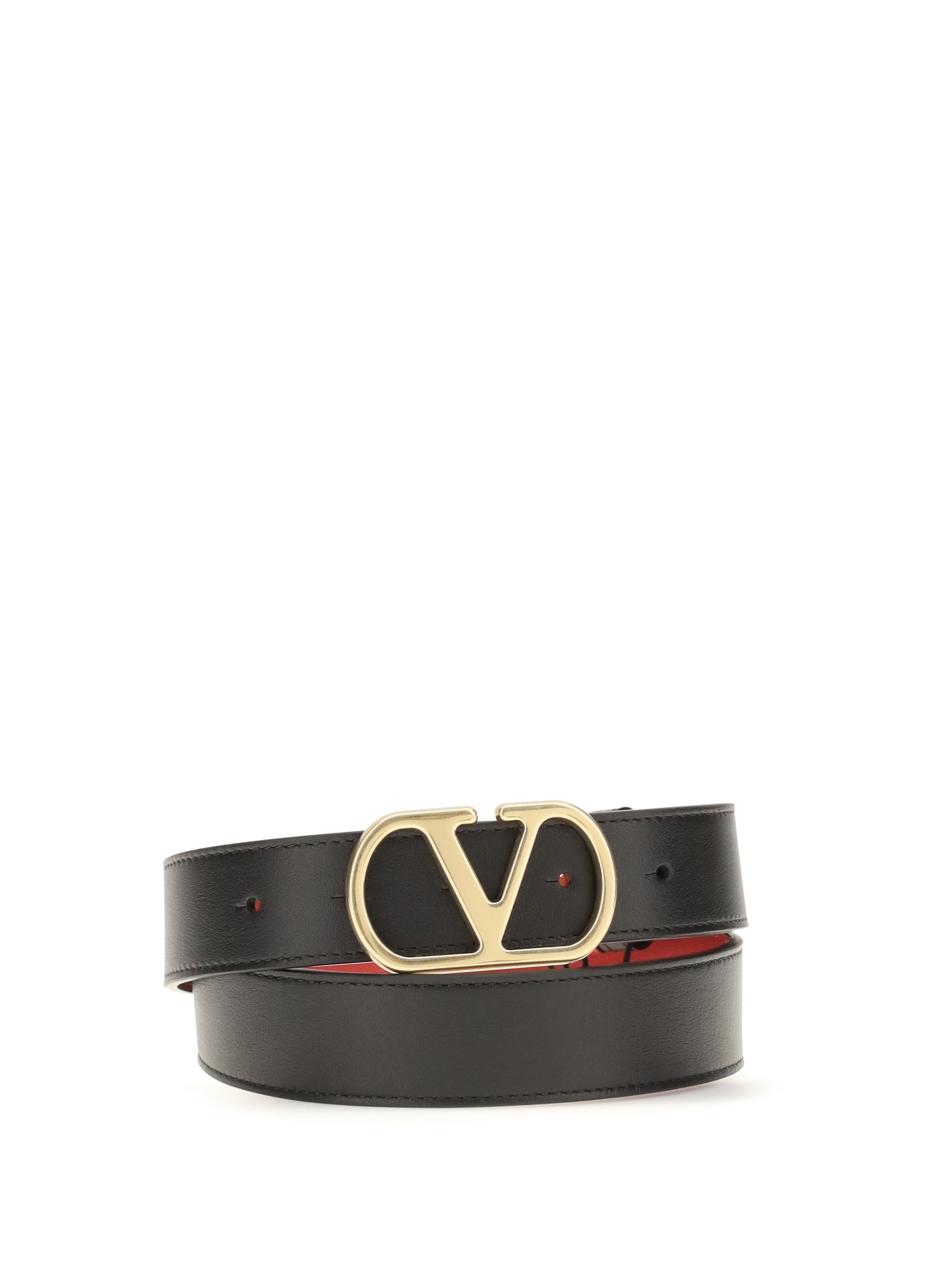 Valentino Garavani Reversible Vlogo Signature Belt — Black