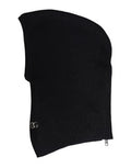 Men's Black Wool Whole Head Wrap Balaclava Hat Virgin Cashmere