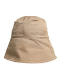 Men's Beige Logo Monogram Cotton Bucket Cap Accessory