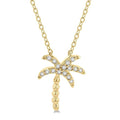Palm Tree Petite Diamond Pendant