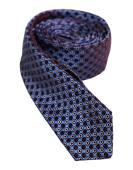 Men's Multicolor Circles Silk Adjustable Necktie Tie
