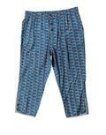 Men's Blue Shark Print Cropped Beachwear Swimwear Cotton Clothing