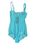 Women's Blue Tulle Balconette Bra Bodysuit Underwear Nylon Elastane Clothing