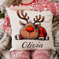 Reno Personalizado Árbol de Navidad Suave Funda de Almohada con Nombre Decoración del Hogar Navidad Cumpleaños Regalo para Amigos de la Familia