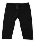 Women's Black Logo Lace Lingerie Cropped Tight Underwear Nylon Elastane Clothing