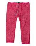 Women's Fuchsia Logo Lace Lingerie Cropped Tight Underwear Nylon Elastane Clothing